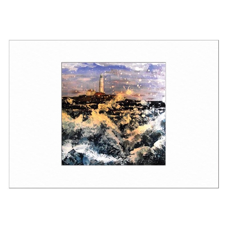 St Marys Wild Waves Limited Edition Print with Mount
